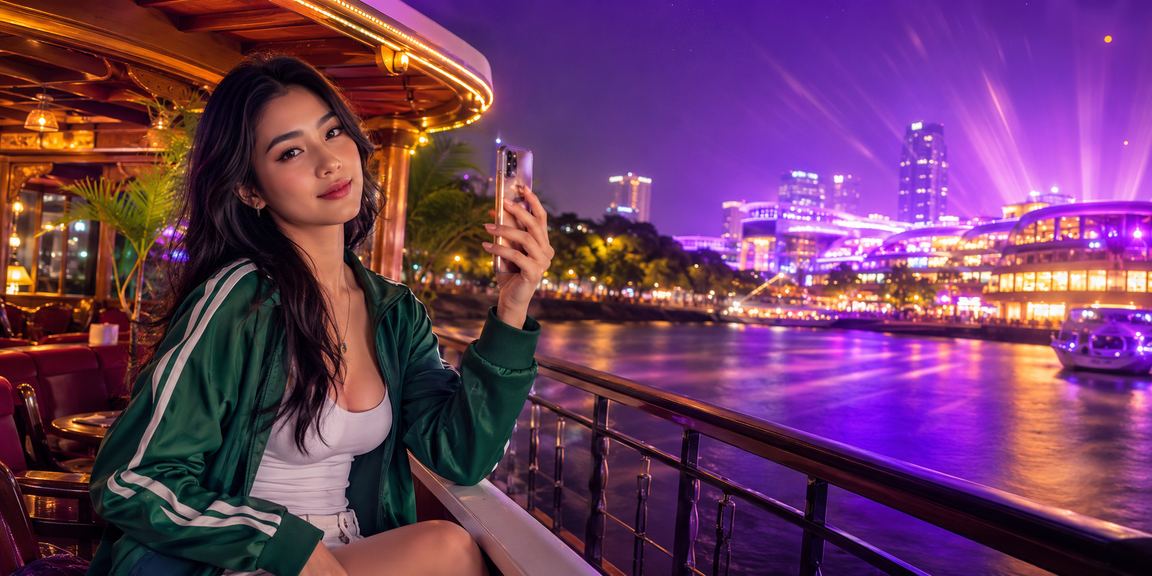 Người dùng truy cập casino trực tuyến trên điện thoại di động tại quán cà phê Hà Nội